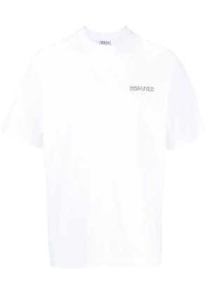 COUNTY OF MILAN Cross Over cotton T-shirt - White