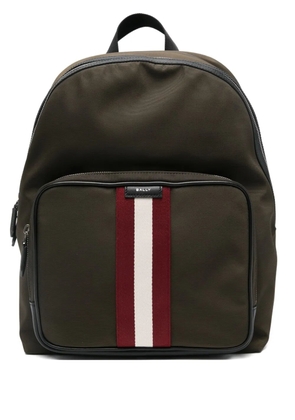 Bally stripe-detail backpack - Green