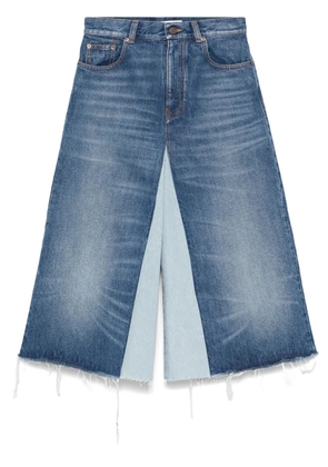 Chloé patchwork denim shorts - Blue