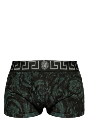 Versace Barocco-print Greca-border boxers - Black