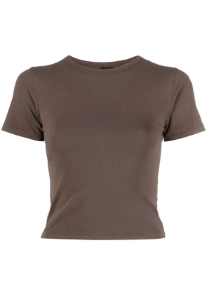ENTIRE STUDIOS short-sleeved organic-cotton T-shirt - Brown
