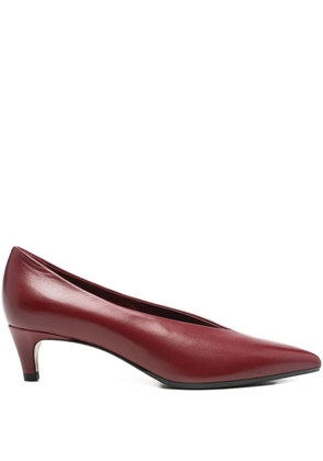 lorena paggi leather pumps - Red