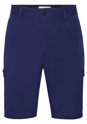 Philipp Plein logo-plaque cargo shorts - Blue