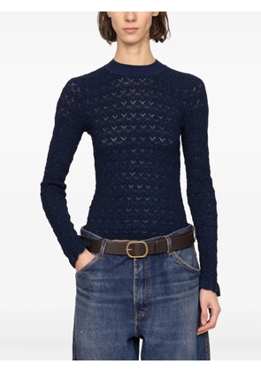 Sea Ruby long-sleeve sweater - Blue