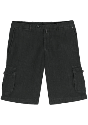 Kiton linen chambray cargo shorts - Grey