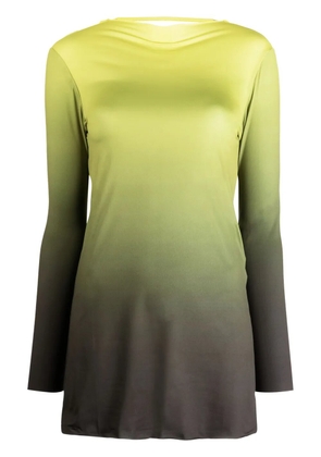 Gimaguas Alba gradient-effect minidress - Green
