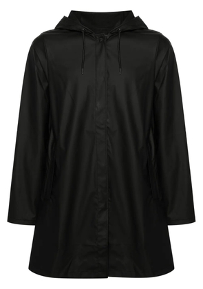 Rains button-up hooded parka - Black
