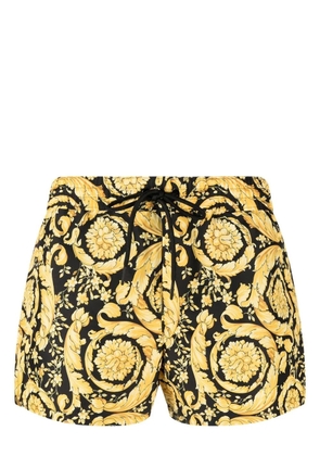 Versace Baroque-print swim shorts - Black