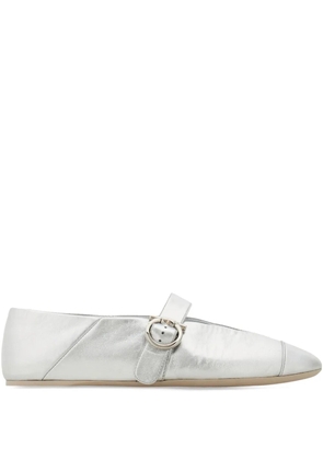 Ferragamo Gancini ballet flats - Silver