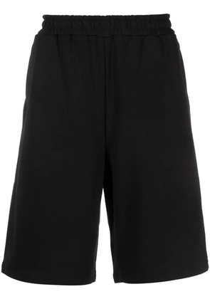 44 LABEL GROUP logo-print cotton track shorts - Black
