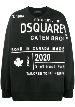 DSQUARED2 printed sweatshirt - Black