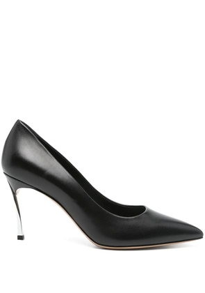 Casadei 80mm leather pumps - Black