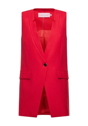 SIMONA CORSELLINI single-button vest - Red