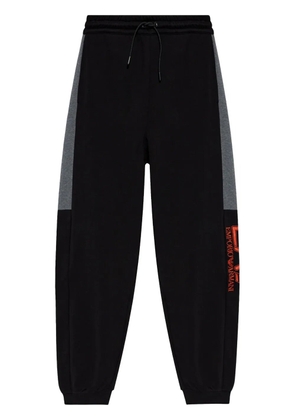 Ea7 Emporio Armani embroidered-logo track pants - Black