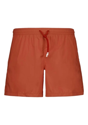 Fedeli Madeira drawstring-waist swim shorts - Orange