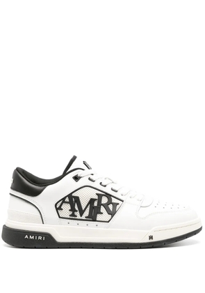 AMIRI logo-embossed leather sneakers - White