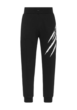 Plein Sport claw-print cotton sweatpants - Black