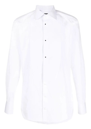Dolce & Gabbana contrasting tuxedo shirt - White