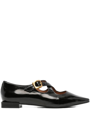 ANGEL ALARCON Venice buckled ballet flats - Black
