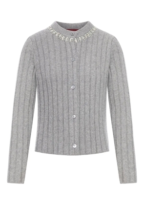 Gucci ribbed-knit cardigan - Grey