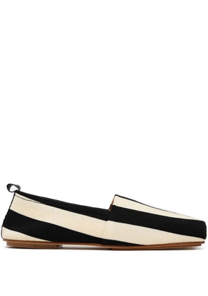 Jacquemus The Carré striped espadrilles - Neutrals
