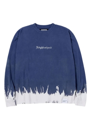 Neighborhood dip-dye long-sleeves T-shirt - Blue
