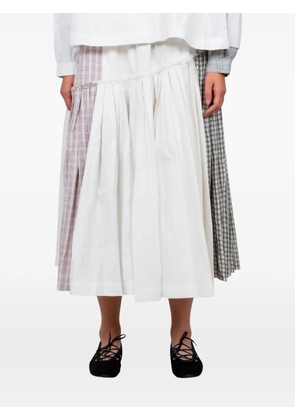 STORY mfg. Pine midi skirt - White