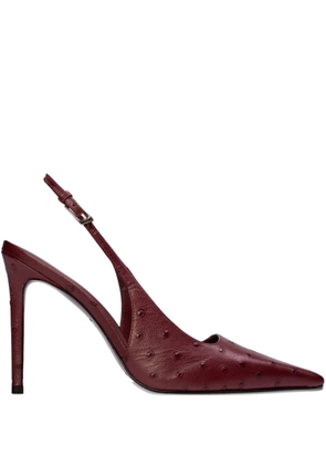 BLACK SUEDE STUDIO Lainey slingback pumps - Red