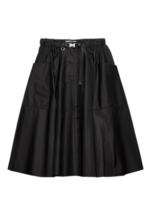 Prada Re-Nylon pleated midi skirt - Black