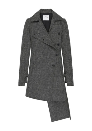 Courrèges asymmetric wool coat - Grey