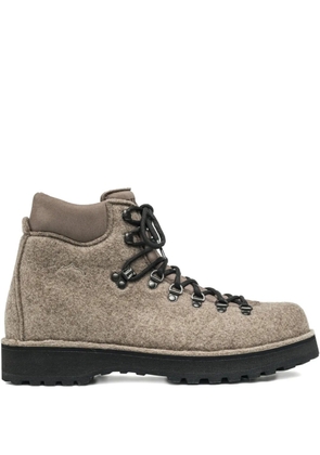 Diemme felt lace-up boots - Neutrals