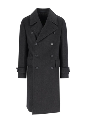 Caruso double-breasted coat - Grey