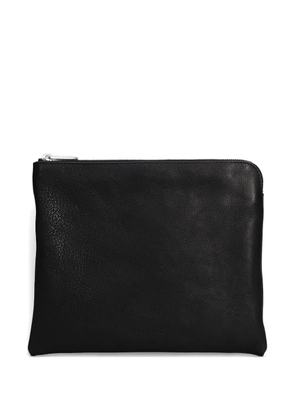 Rick Owens leather zip-top shoulder bag - Brown