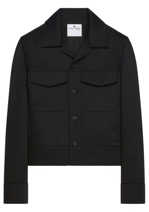 Courrèges flap-pocket shirt jacket - Black