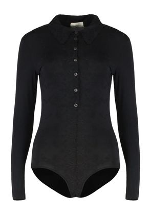 Magda Butrym eyelet-collar bodysuit - Black