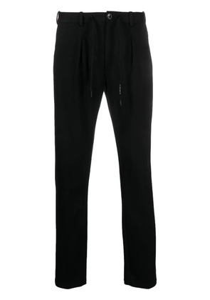 Circolo 1901 drawstring-waistband tapered-leg trousers - Black