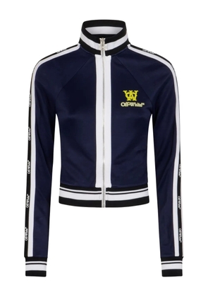 Off-White ribbed zip Jacket - Blue