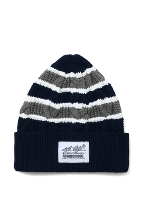 Neighborhood x Eddie Bauer striped beanie hat - Blue