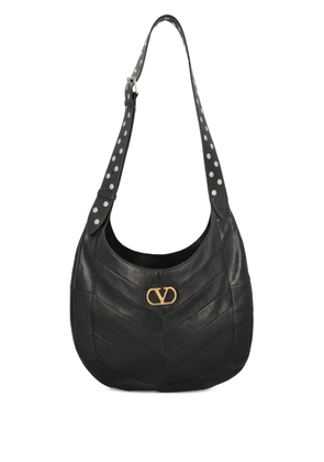 Valentino Garavani Hoboho chevron pattern shoulder bag - Black