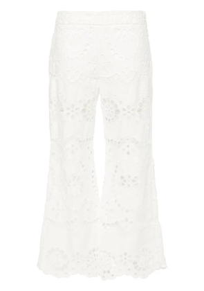 ZIMMERMANN Lexi broderie anglaise trousers - White