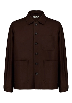 BODE Bramble Franck wool overshirt - Brown
