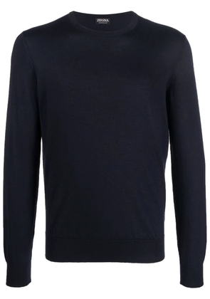 Zegna crew-neck cashmere jumper - Blue