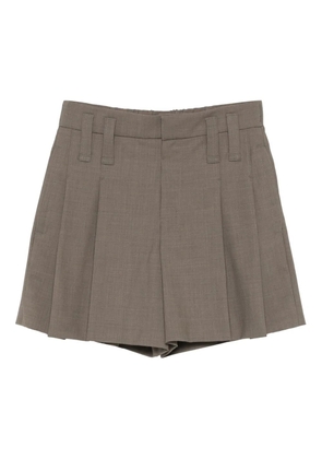 Brunello Cucinelli pleated shorts - Grey