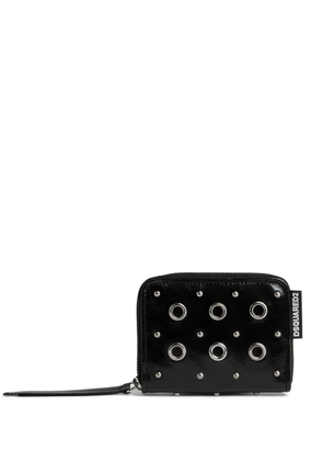 DSQUARED2 eyelet-detail leather wallet - Black