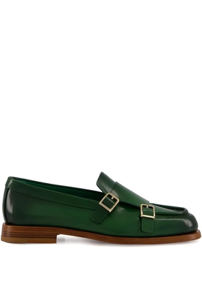 Santoni leather loafers - Green
