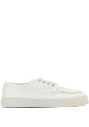 Prada leather lace-up sneakers - White