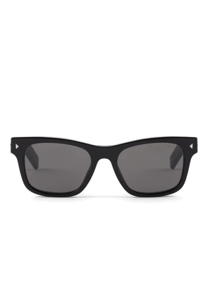 Prada Eyewear metal-plaque square sunglasses - Black