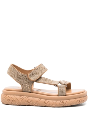 GUESS USA crystal-embellished sandals - Neutrals