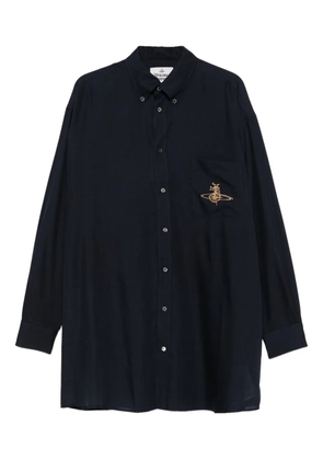 Vivienne Westwood Orb-embroidered shirt - Blue
