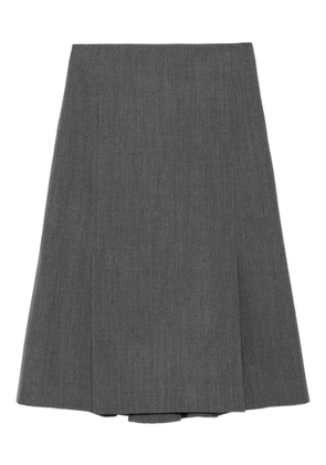 Juun.J wool pleated skirt - Grey